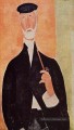 homme avec une pipe le notaire de nice 1918 Amedeo Modigliani
